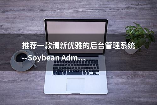 推荐一款清新优雅的后台管理系统--Soybean Admin