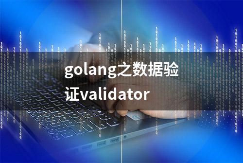 golang之数据验证validator