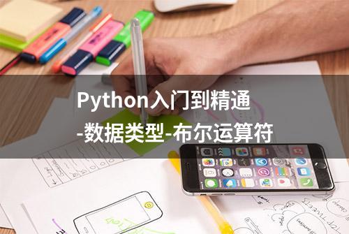 Python入门到精通-数据类型-布尔运算符