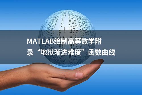 MATLAB绘制高等数学附录“地狱渐进难度”函数曲线