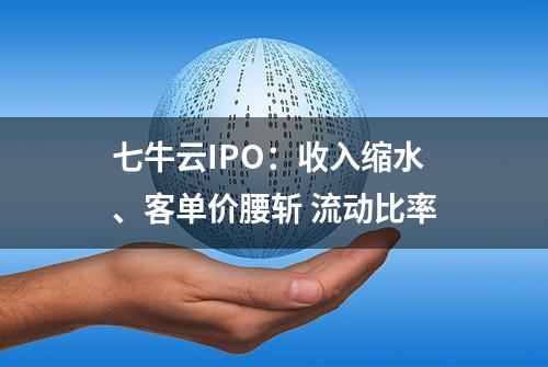 七牛云IPO：收入缩水、客单价腰斩 流动比率