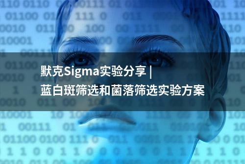 默克Sigma实验分享 | 蓝白斑筛选和菌落筛选实验方案