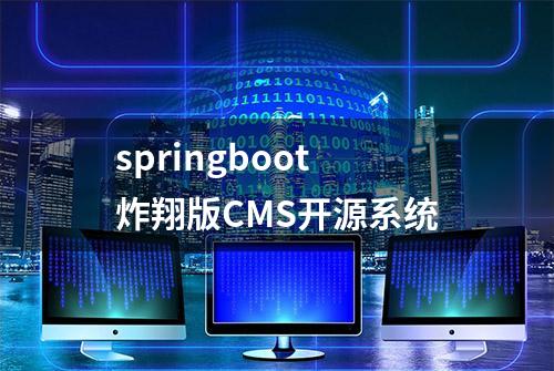 springboot炸翔版CMS开源系统