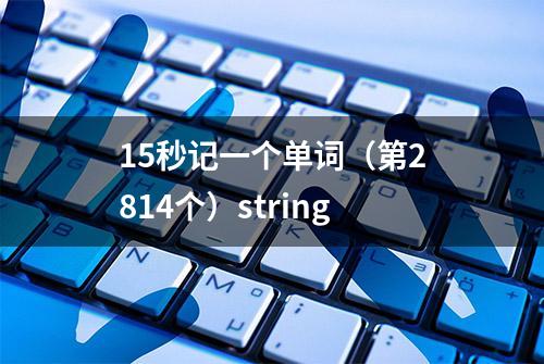 15秒记一个单词（第2814个）string