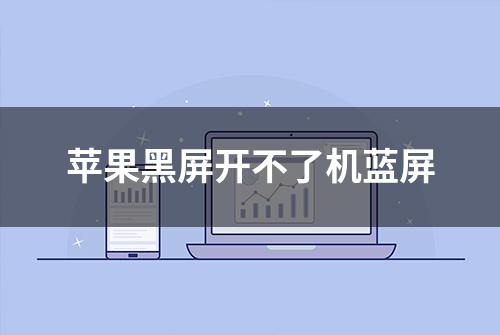 苹果黑屏开不了机蓝屏