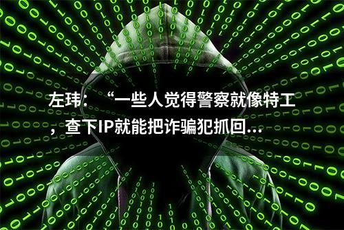 左玮：“一些人觉得警察就像特工，查下IP就能把诈骗犯抓回国”