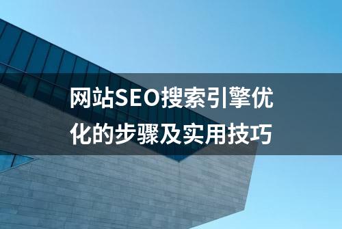 网站SEO搜索引擎优化的步骤及实用技巧