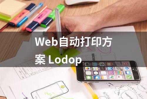 Web自动打印方案 Lodop