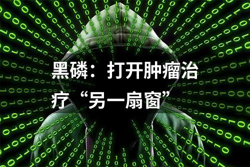 黑磷：打开肿瘤治疗“另一扇窗”