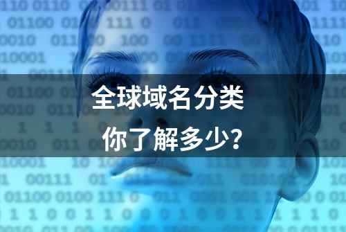 全球域名分类    你了解多少？