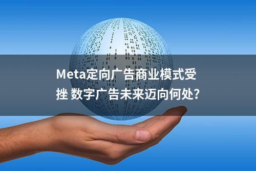 Meta定向广告商业模式受挫 数字广告未来迈向何处？