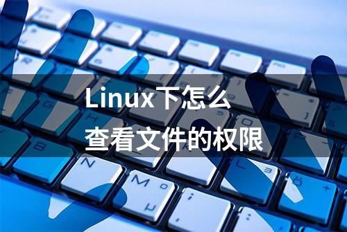 Linux下怎么查看文件的权限