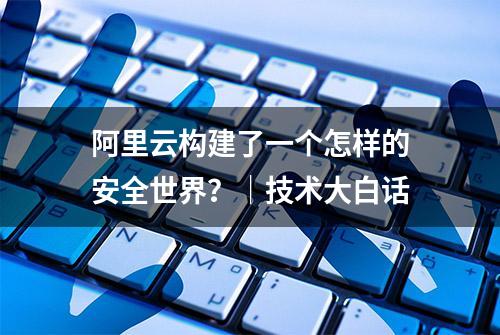 阿里云构建了一个怎样的安全世界？｜技术大白话