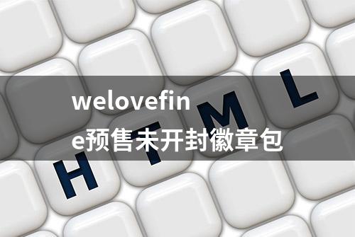 welovefine预售未开封徽章包