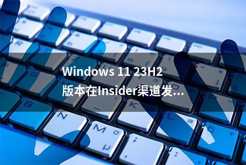 Windows 11 23H2版本在Insider渠道发布 新增系统修复和TPM故障排除功能