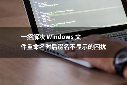 一招解决 Windows 文件重命名时后缀名不显示的困扰