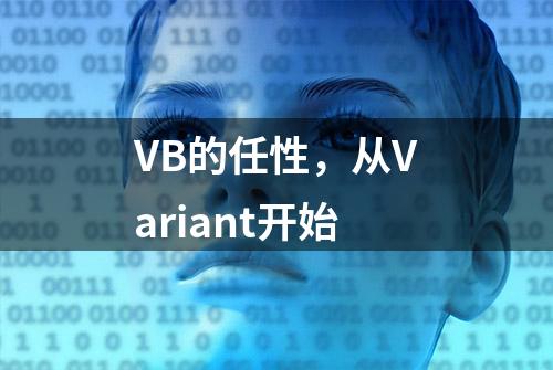 VB的任性，从Variant开始