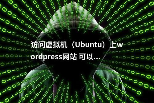 访问虚拟机（Ubuntu）上wordpress网站 可以打开网页无法加载图片