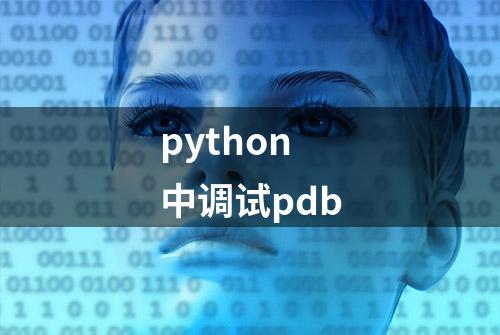 python中调试pdb