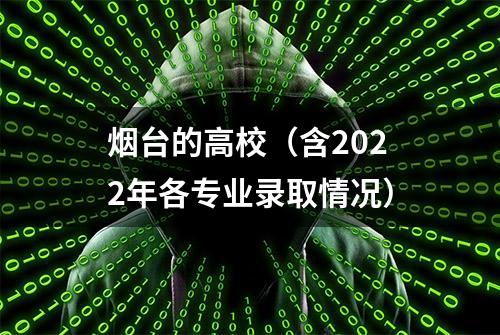 烟台的高校（含2022年各专业录取情况）