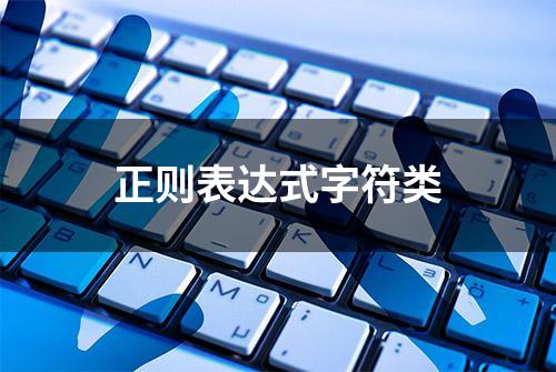 正则表达式字符类