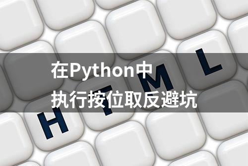 在Python中执行按位取反避坑