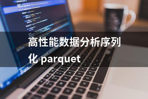 高性能数据分析序列化 parquet