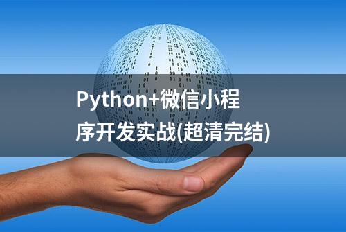 Python+微信小程序开发实战(超清完结)