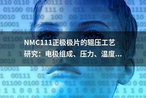 NMC111正极极片的辊压工艺研究：电极组成、压力、温度的影响