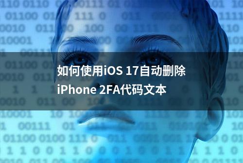 如何使用iOS 17自动删除iPhone 2FA代码文本