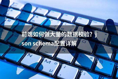 前端如何做大量的数据校验？json schema配置详解