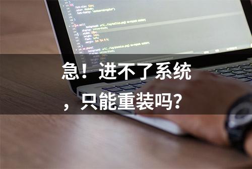 急！进不了系统，只能重装吗？