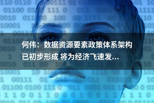 何伟：数据资源要素政策体系架构已初步形成 将为经济飞速发展提供新动能