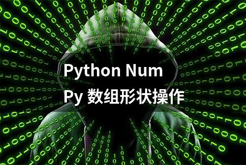 Python NumPy 数组形状操作