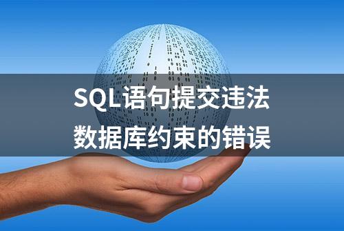 SQL语句提交违法数据库约束的错误