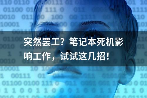 突然罢工？笔记本死机影响工作，试试这几招！