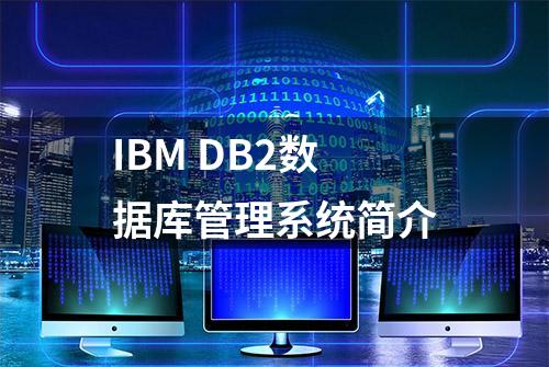 IBM DB2数据库管理系统简介