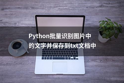 Python批量识别图片中的文字并保存到txt文档中