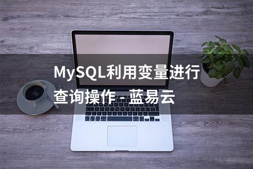 MySQL利用变量进行查询操作 - 蓝易云