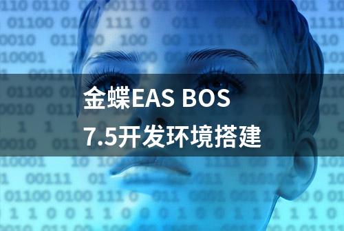 金蝶EAS BOS7.5开发环境搭建