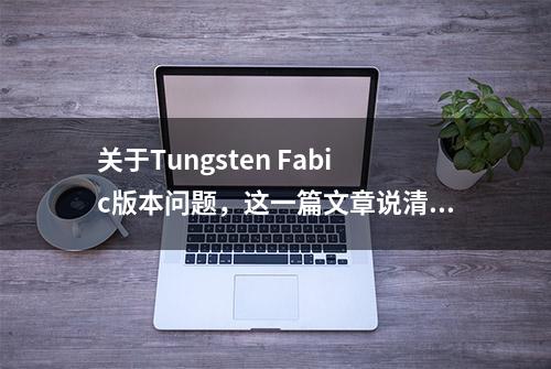 关于Tungsten Fabic版本问题，这一篇文章说清了