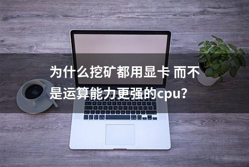 为什么挖矿都用显卡 而不是运算能力更强的cpu？