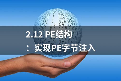 2.12 PE结构：实现PE字节注入