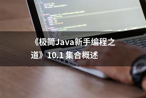 《极简Java新手编程之道》10.1 集合概述