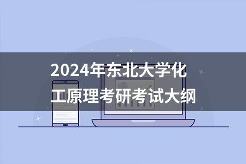 2024年东北大学化工原理考研考试大纲