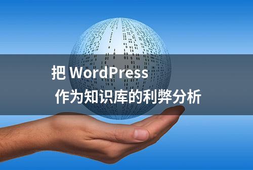 把 WordPress 作为知识库的利弊分析