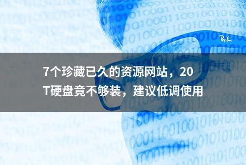 7个珍藏已久的资源网站，20T硬盘竟不够装，建议低调使用