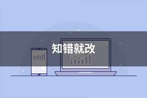 知错就改