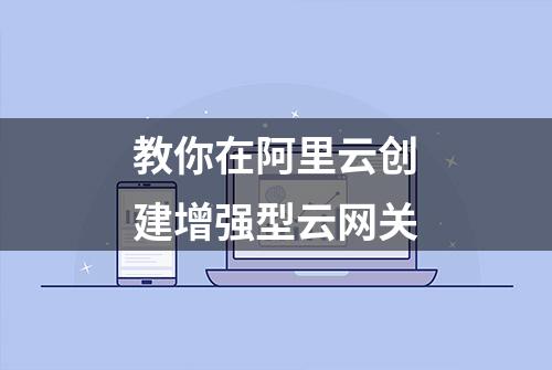 教你在阿里云创建增强型云网关