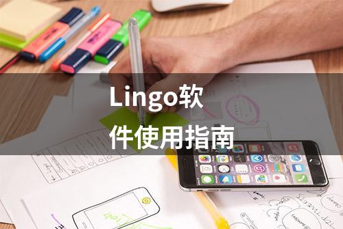 Lingo软件使用指南